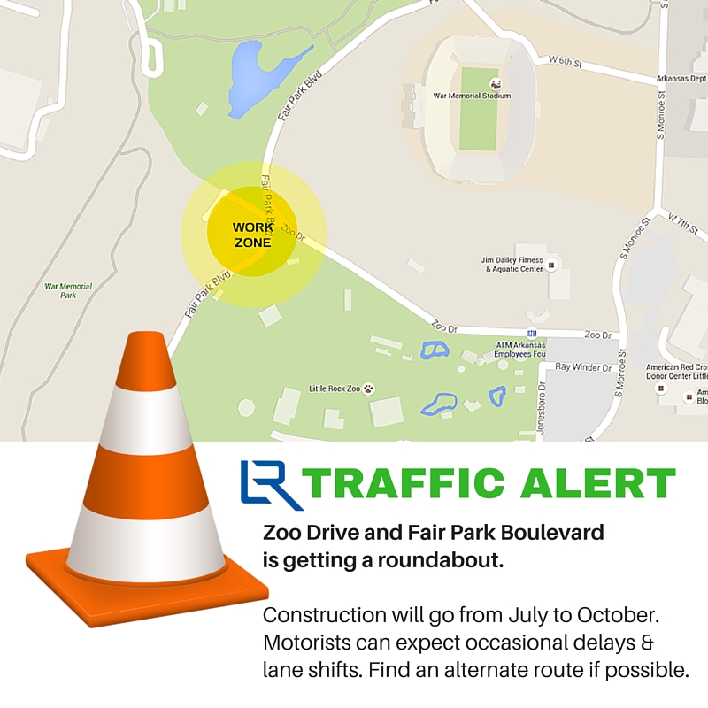 TRAFFIC ADVISORY: Zoo Drive Roundabout)