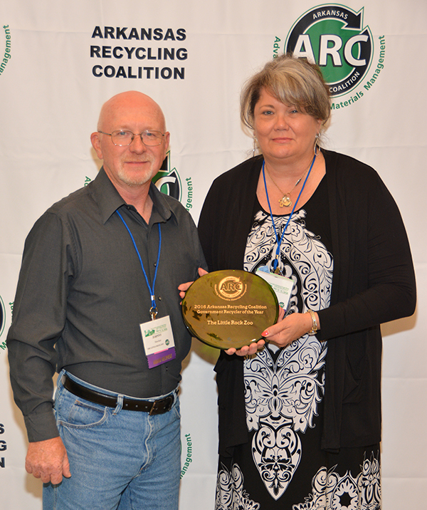 Little Rock Zoo Wins State Recycling Award)