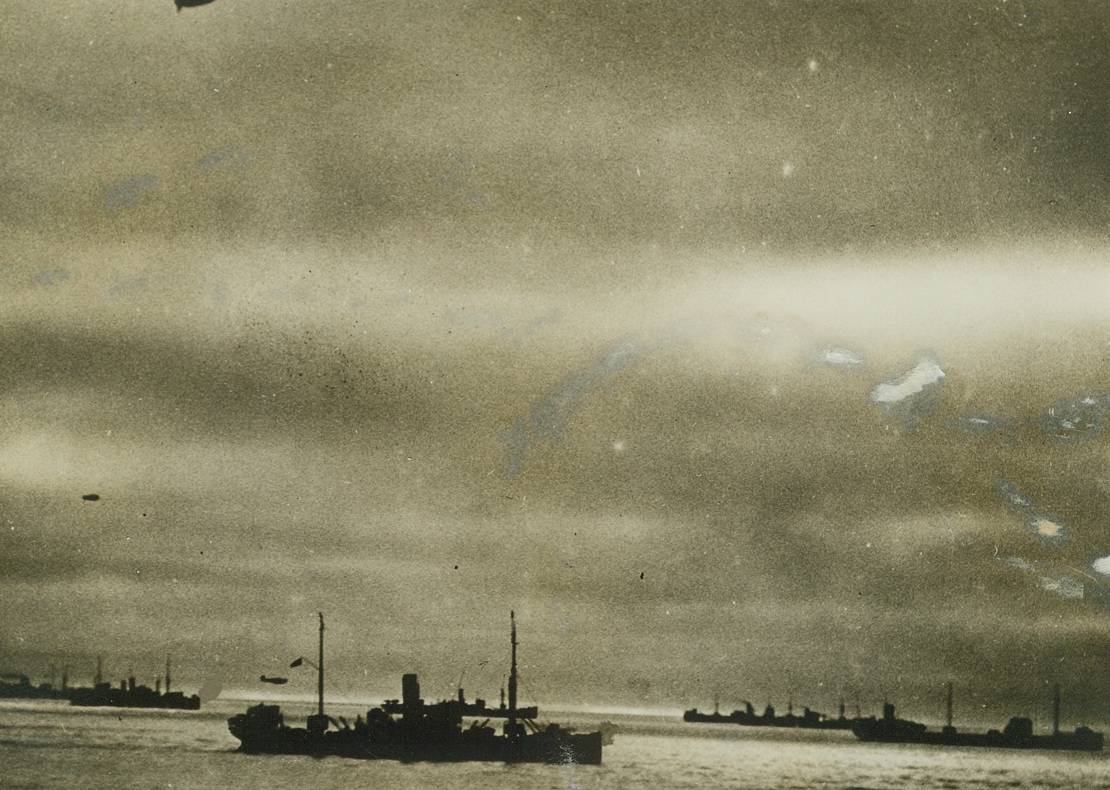 No Title. Convoy on way to Russia.;