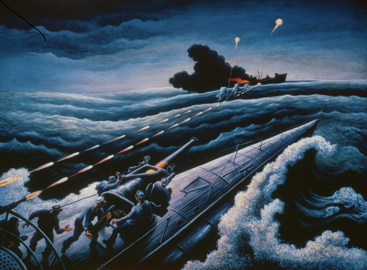 Score Another For the Subs - 1943, Thomas Hart Benton.